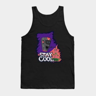 Stay Cool Nature Friendly Robot Tank Top